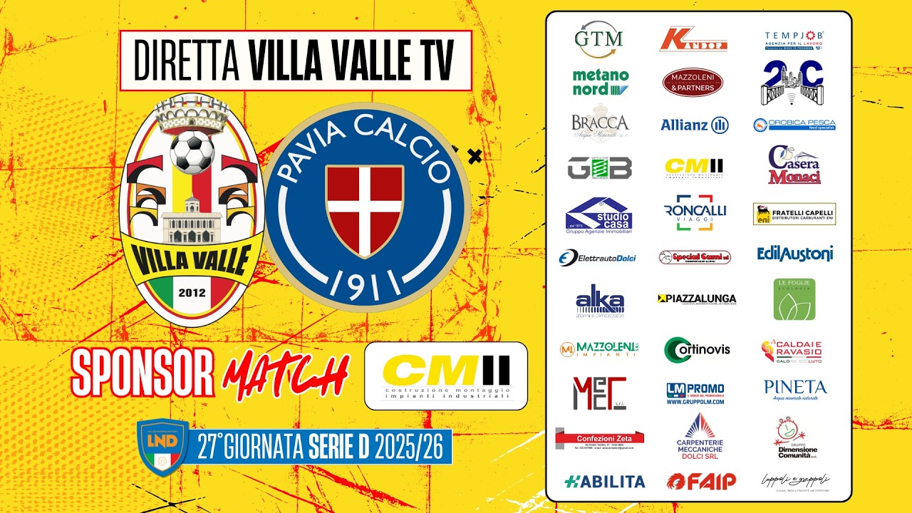 VillaValle vs Pavia Calcio