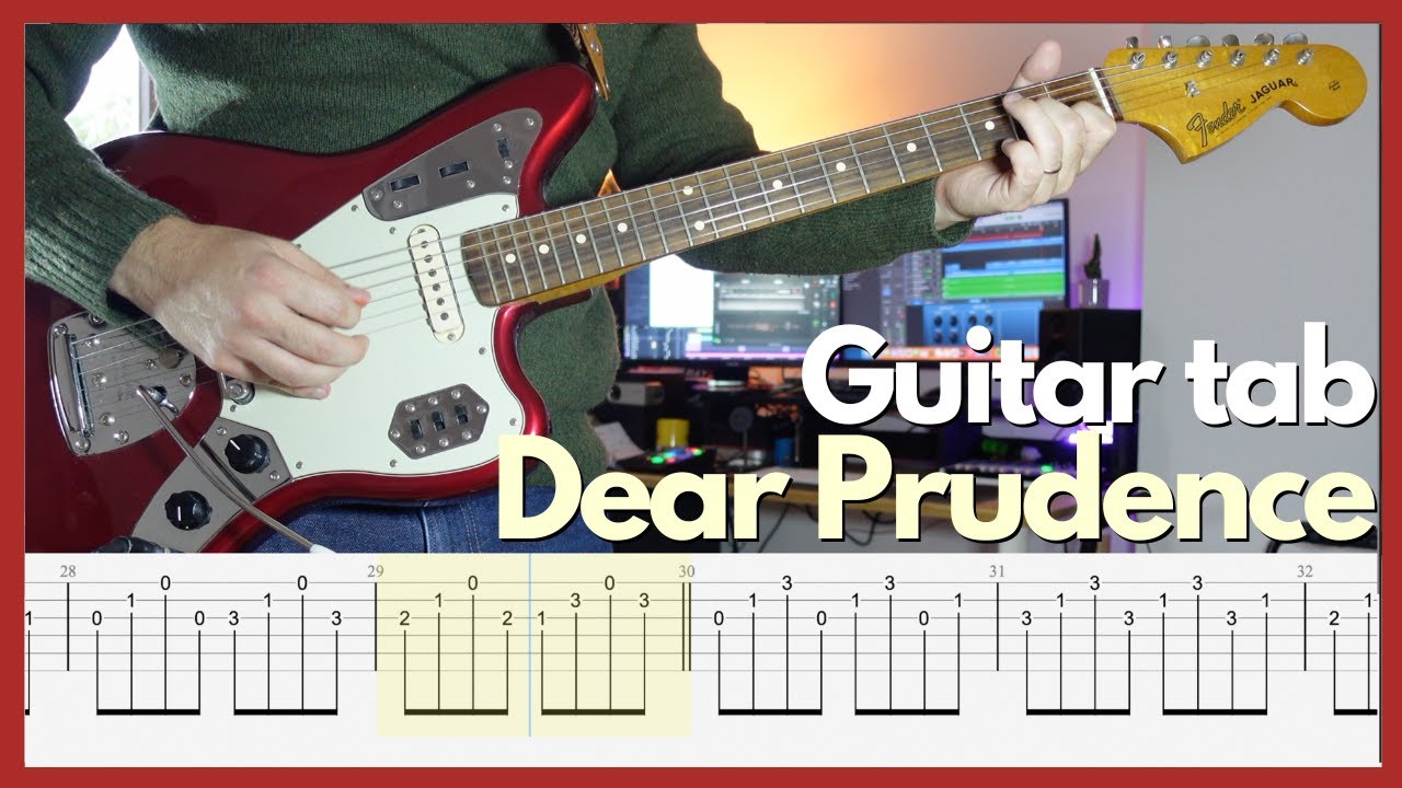 Siouxsie and the Banshees - Dear Prudence (Guitar tabs)