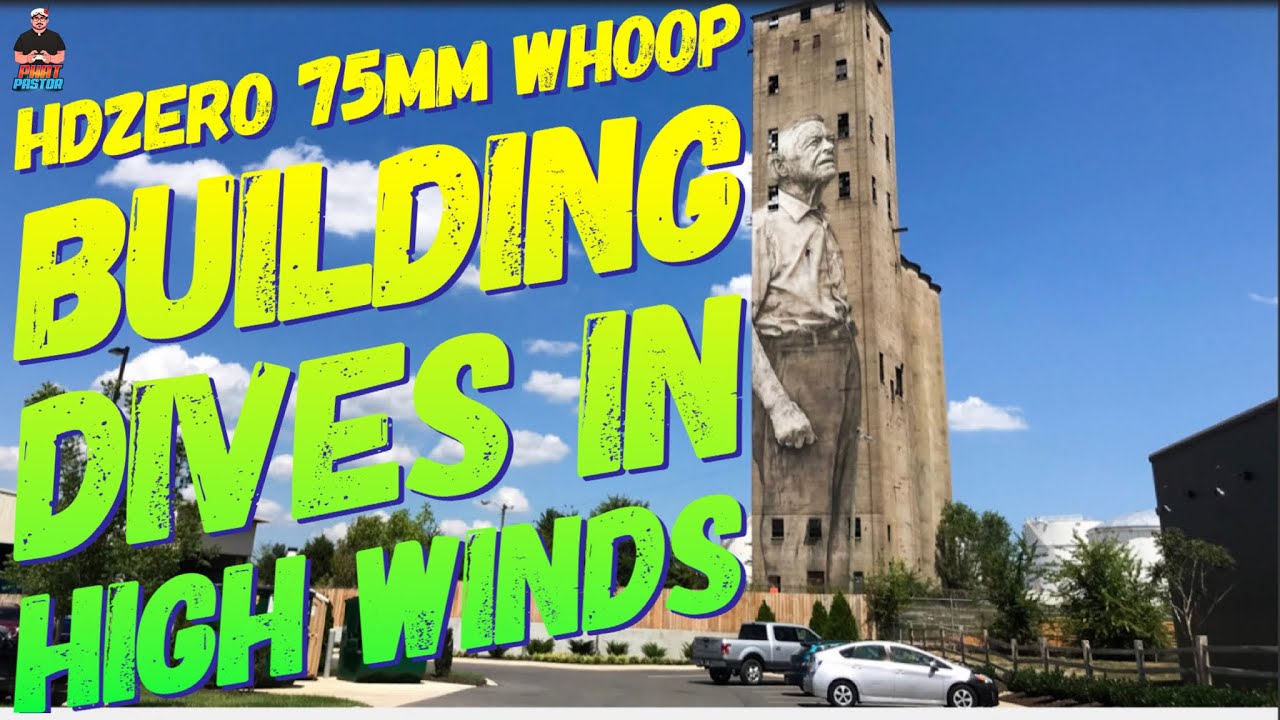HDzero 75mm building dive attempts in high wind!