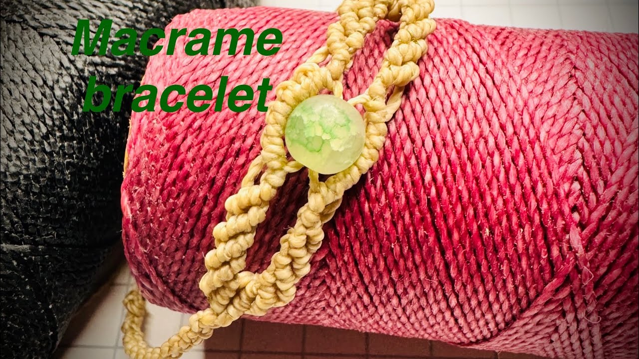 Macrame Bracelet #diy #tutorial #handmade #macrame