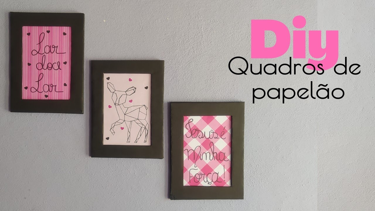 Diy quadrinhos de papelão fácil de fazer!