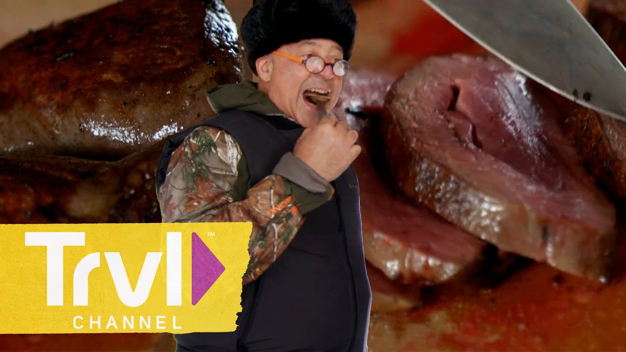 Eating Delicious Deer Liver and Kidneys | Bizarre Foods with Andrew Zimmern | Travel Channel