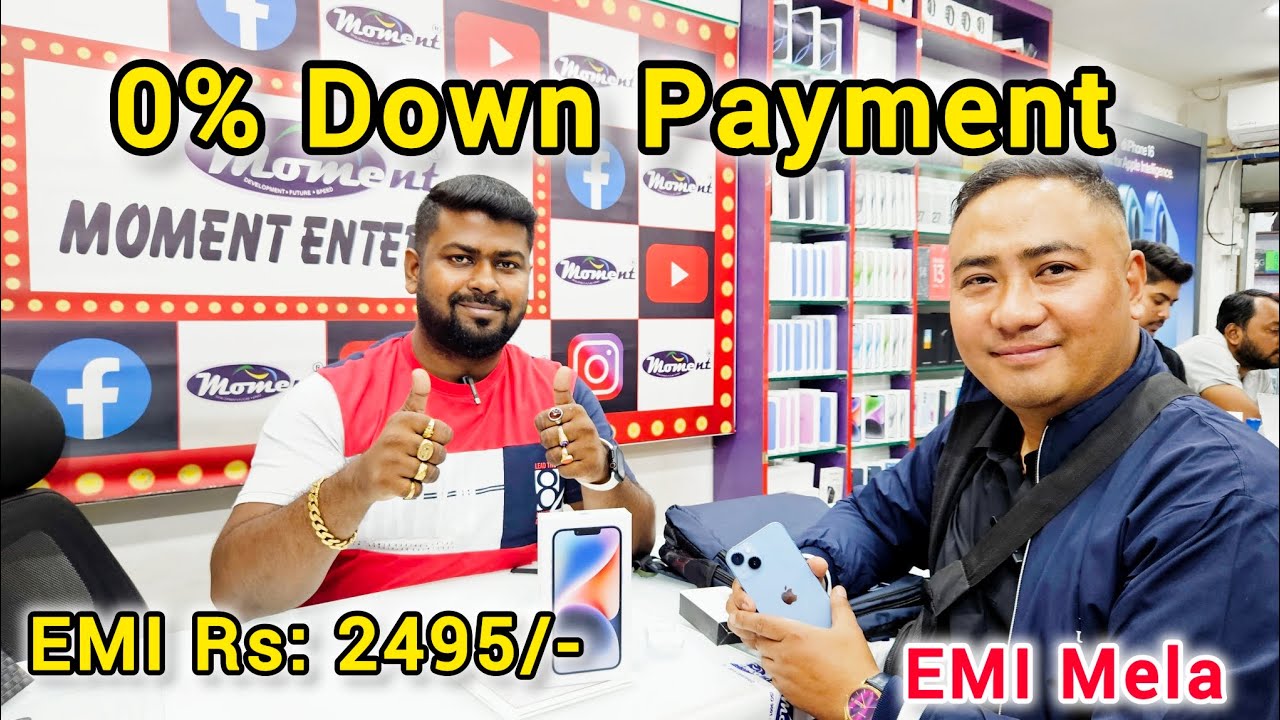 iPhone 14 EMI Down Payment & 0 interest at Moment Enterprise. iPhone EMI Offer with 0 Down #apple