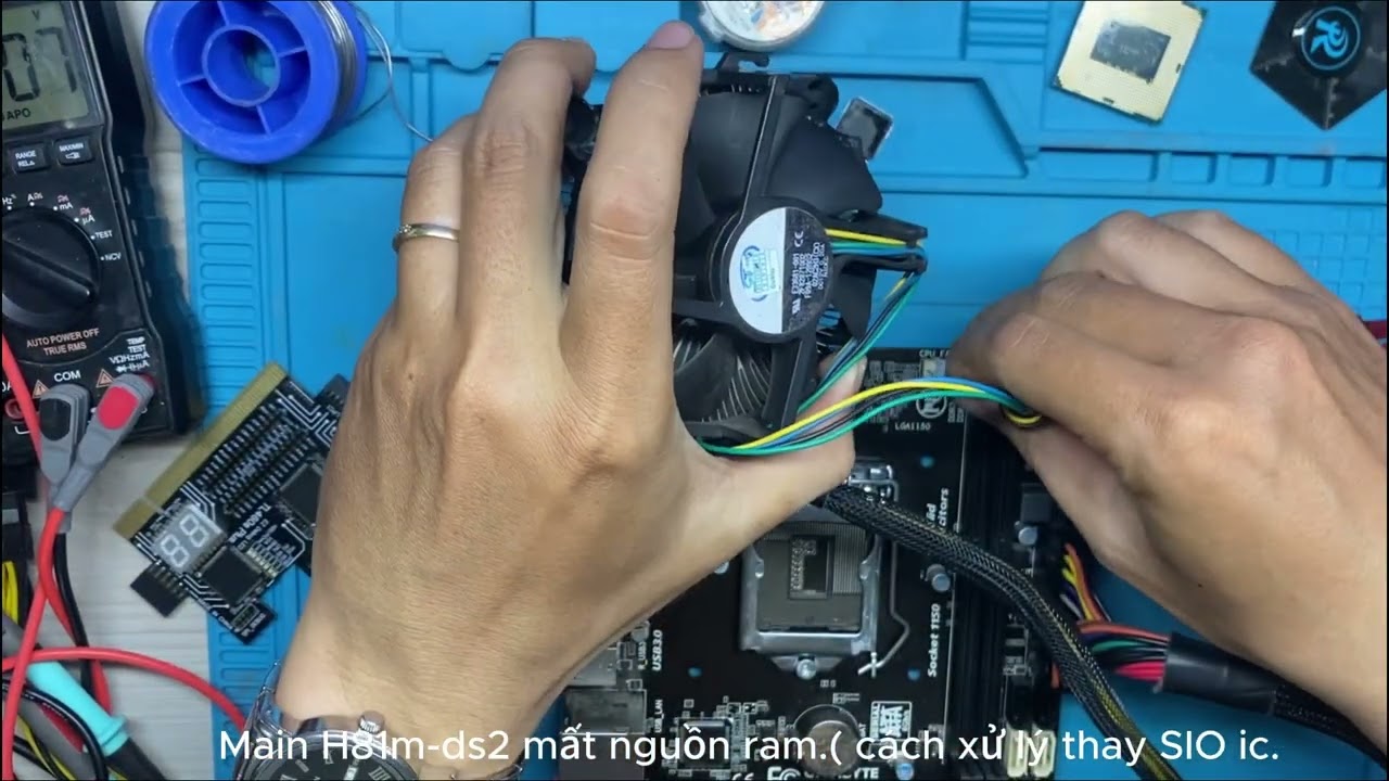 PCCG22: Main giga H81m ds2 quay tắt do mất nguồn ram