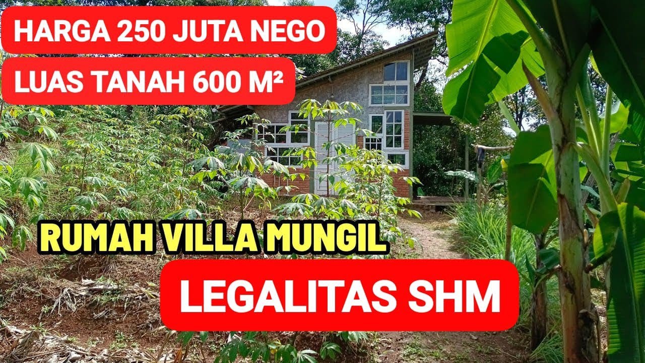 Jual Kebun Ada Rumah Villa Mungil - Luas Tanah 400 Meter Surat AJB - Harga 135 Juta Jual Murah‼️