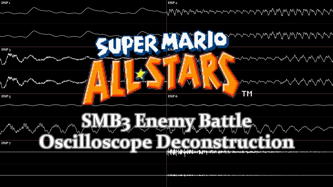 Super Mario All-Stars - Super Mario Bros. 3 Enemy Battle (Oscilloscope Deconstruction)