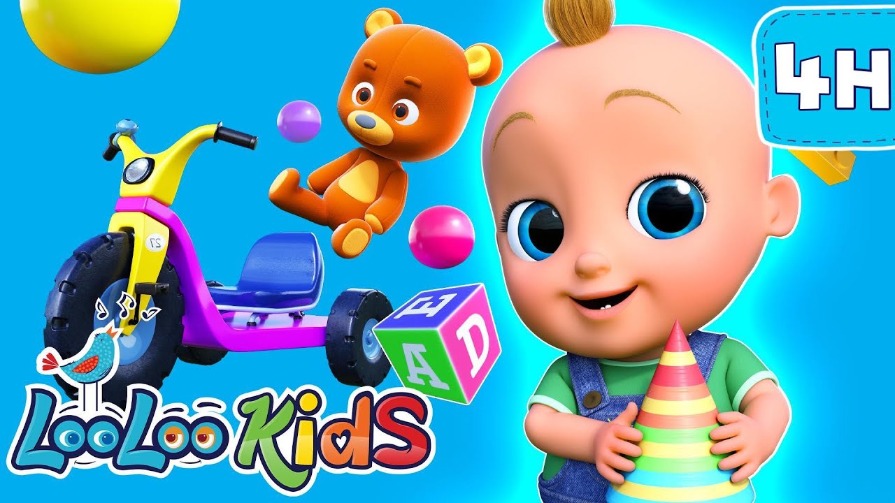 Toy Song & More 🧸🎶 4K Kids Songs Marathon – 4 Hours of Fun on LooLoo Kids TV!