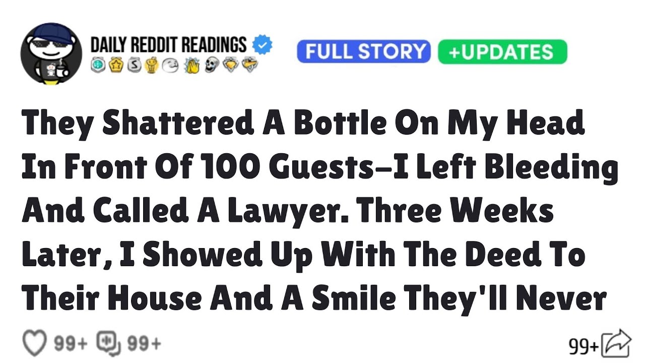 They Shattered A Bottle On My Head In Front Of 100 Guests-I Left Bleeding And Called A Lawyer.