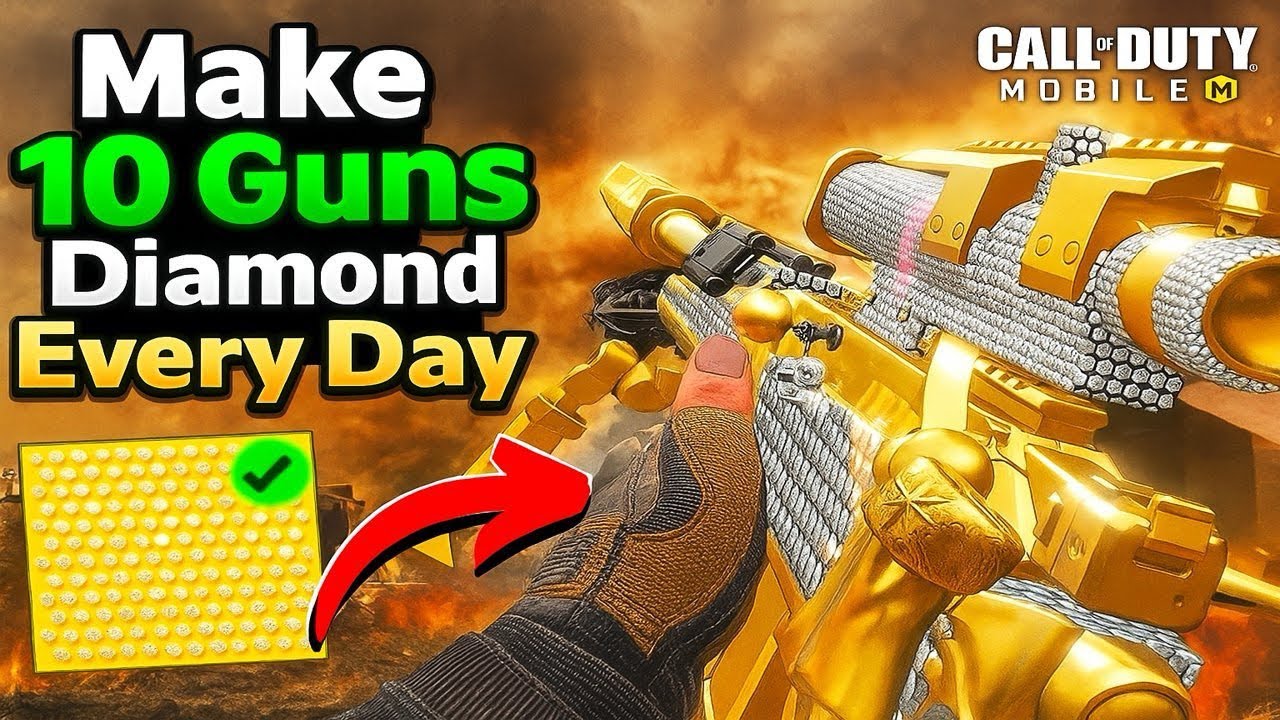 💎 FASTEST Way to Get DIAMOND Camo in COD Mobile (10 Guns in ONE DAY!) 🔥