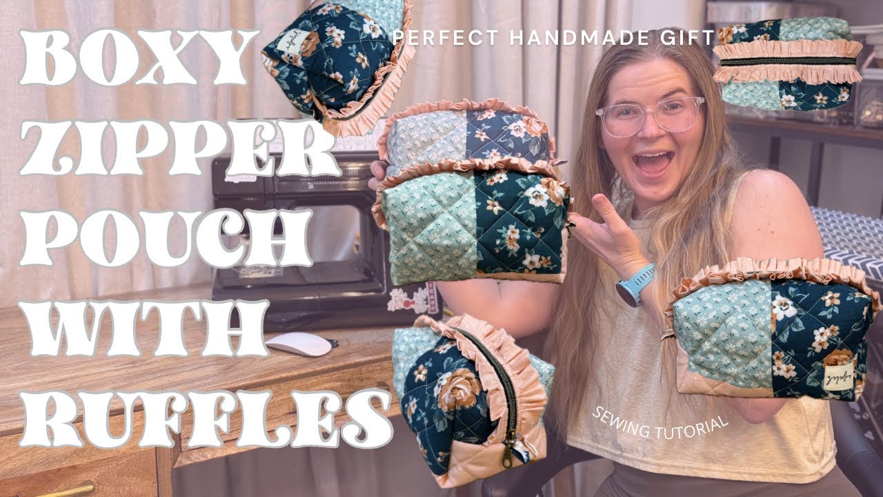 Пошаговый мастер-класс по пошиву квадратной сумки на молнии с оборками. Метод 1.