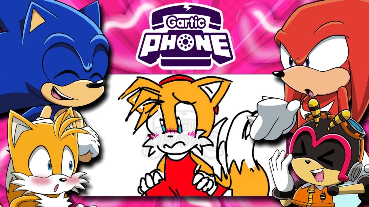 TAILS WEARS A DRESS?! - Charmy & Chaotix Crew Play Gartic Phone (Ft. Sonic, Tails & Knuckles)