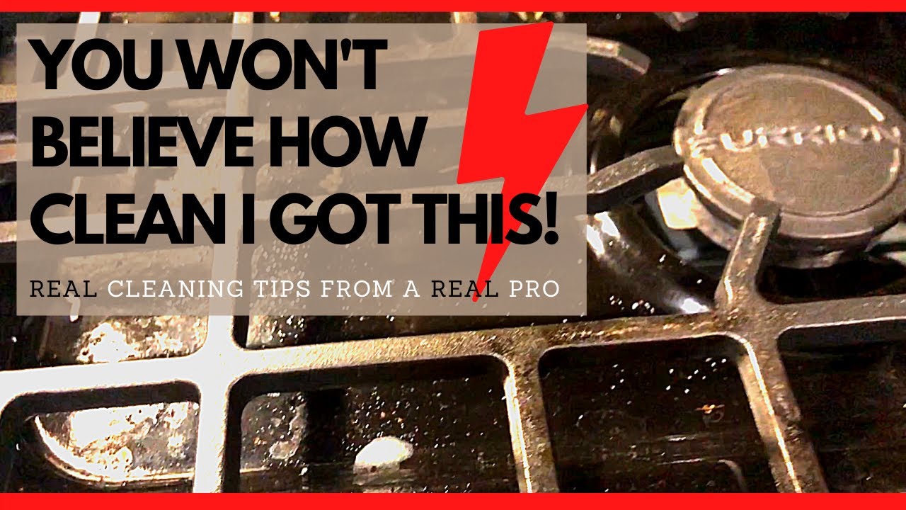 How to Clean Black Stove Tops like a Pro | Gas or Propane