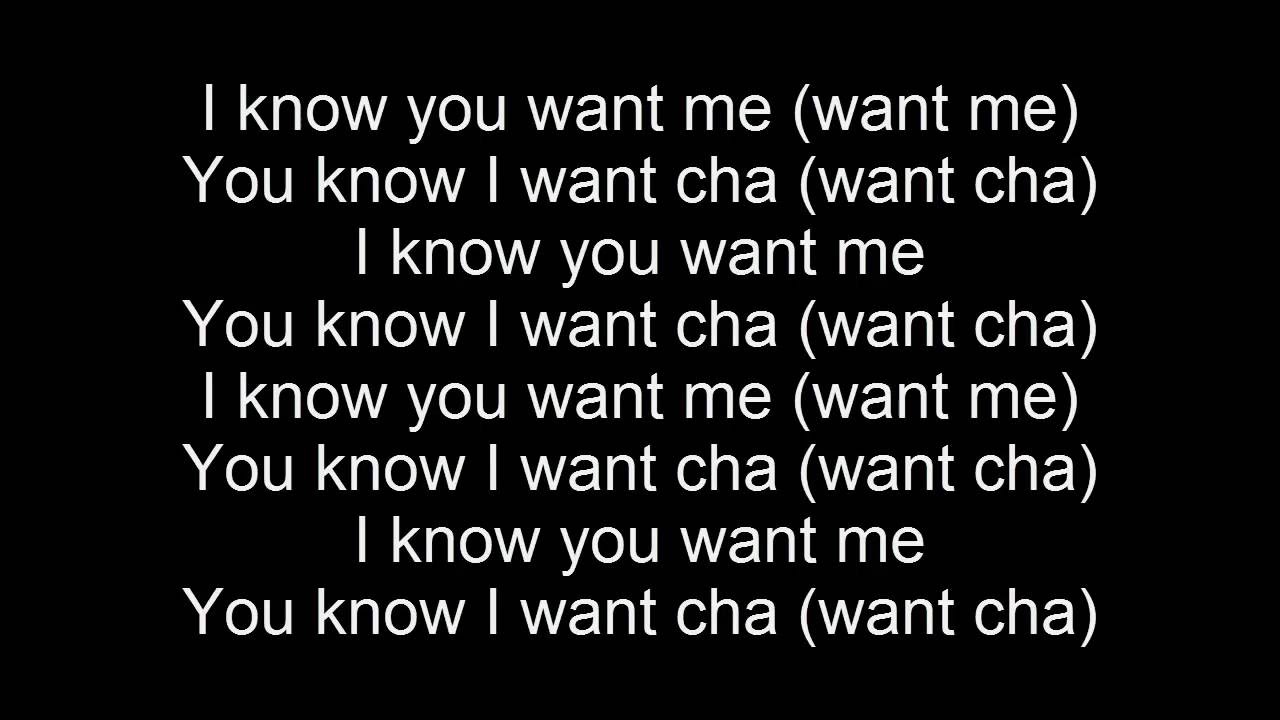 Lyrics Pitbull - I Know You Want Me