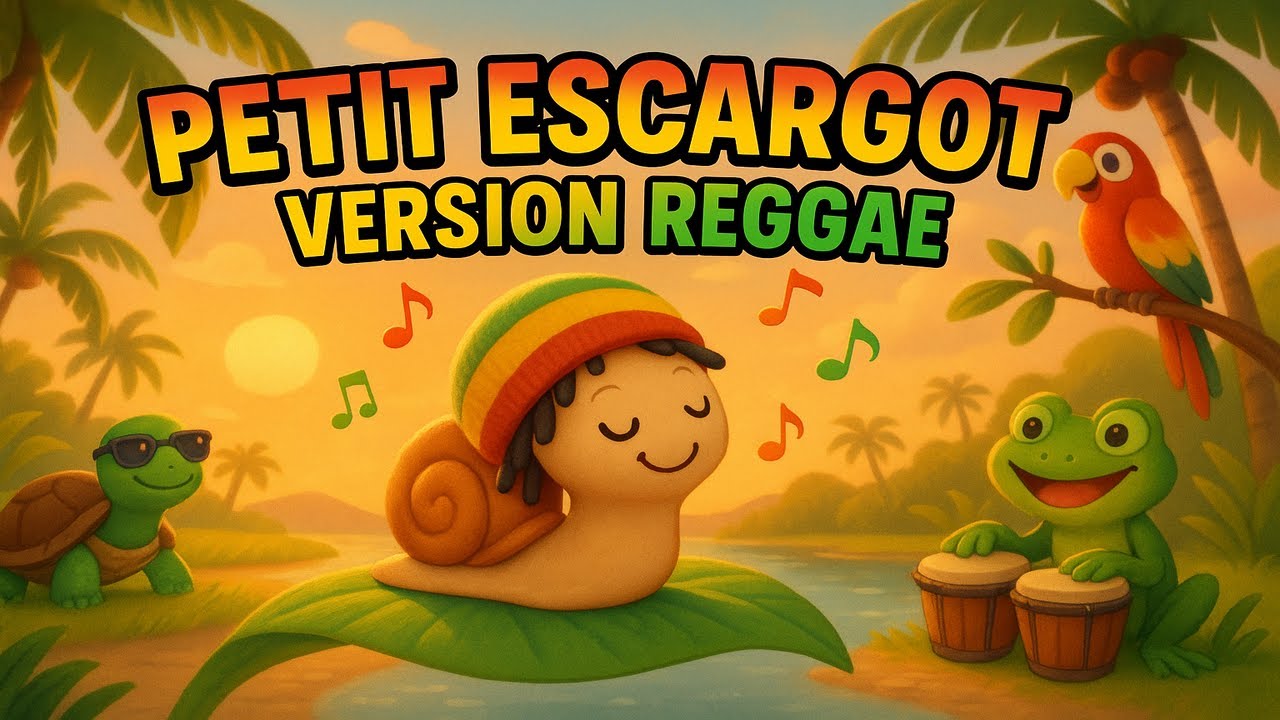 🌴 Petit escargot – VERSION REGGAE 🐚🎵 Nouvelle version ensoleillée ! | #comptine #reggae