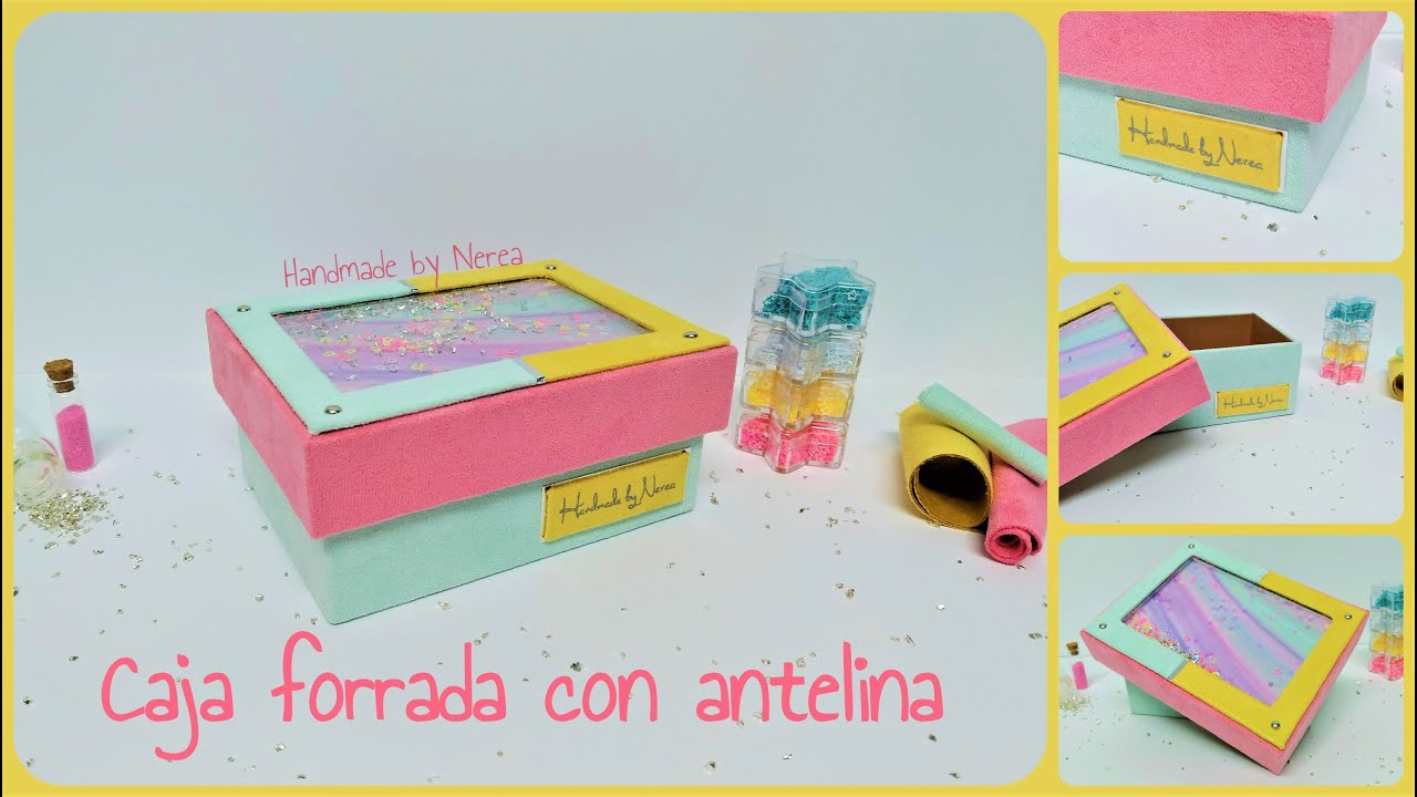 Caja desde cero forrada con antelina y ante - Scrapbooking - Cartonaje