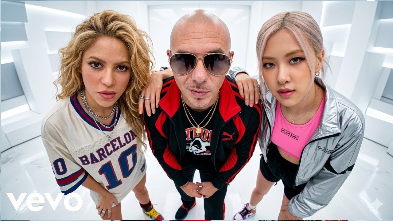 Pitbull & Shakira ft. Ros&eacute; &ndash; Love On Fire l (Official Clip Video) | Mohib Beats
