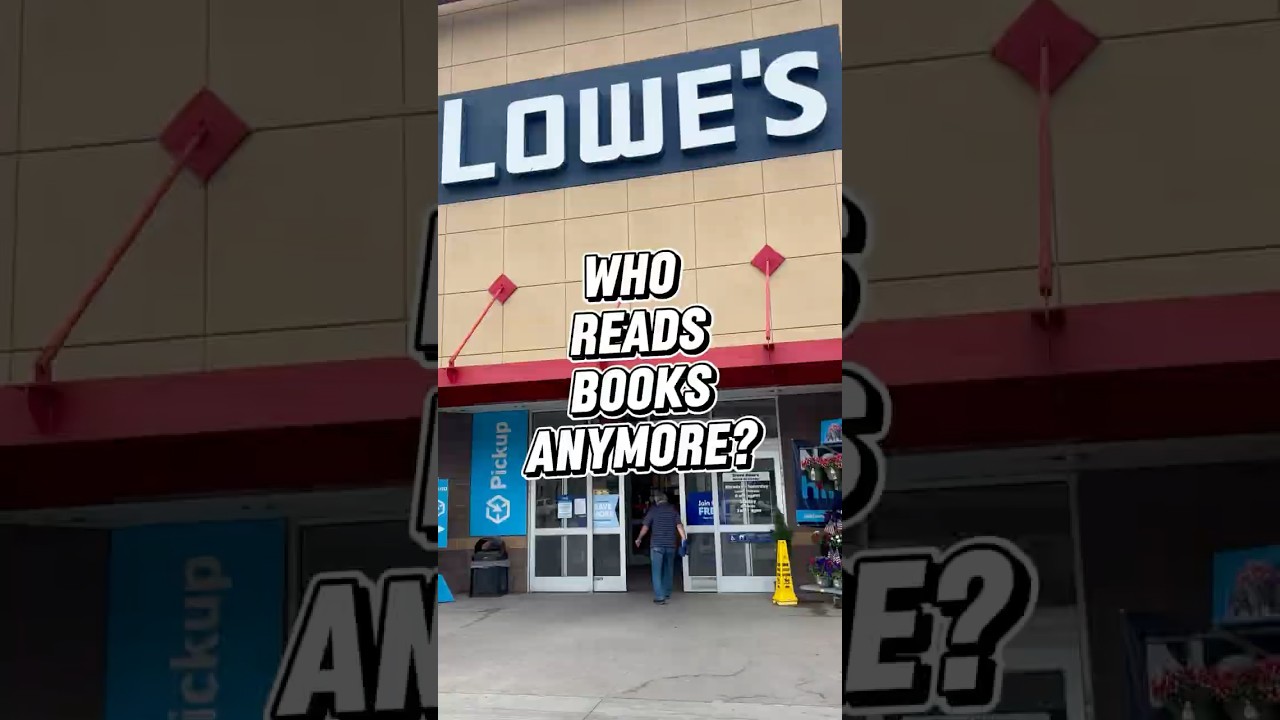 He read HOW many? I asked strangers at Lowe’s how many books they read in the past month. 