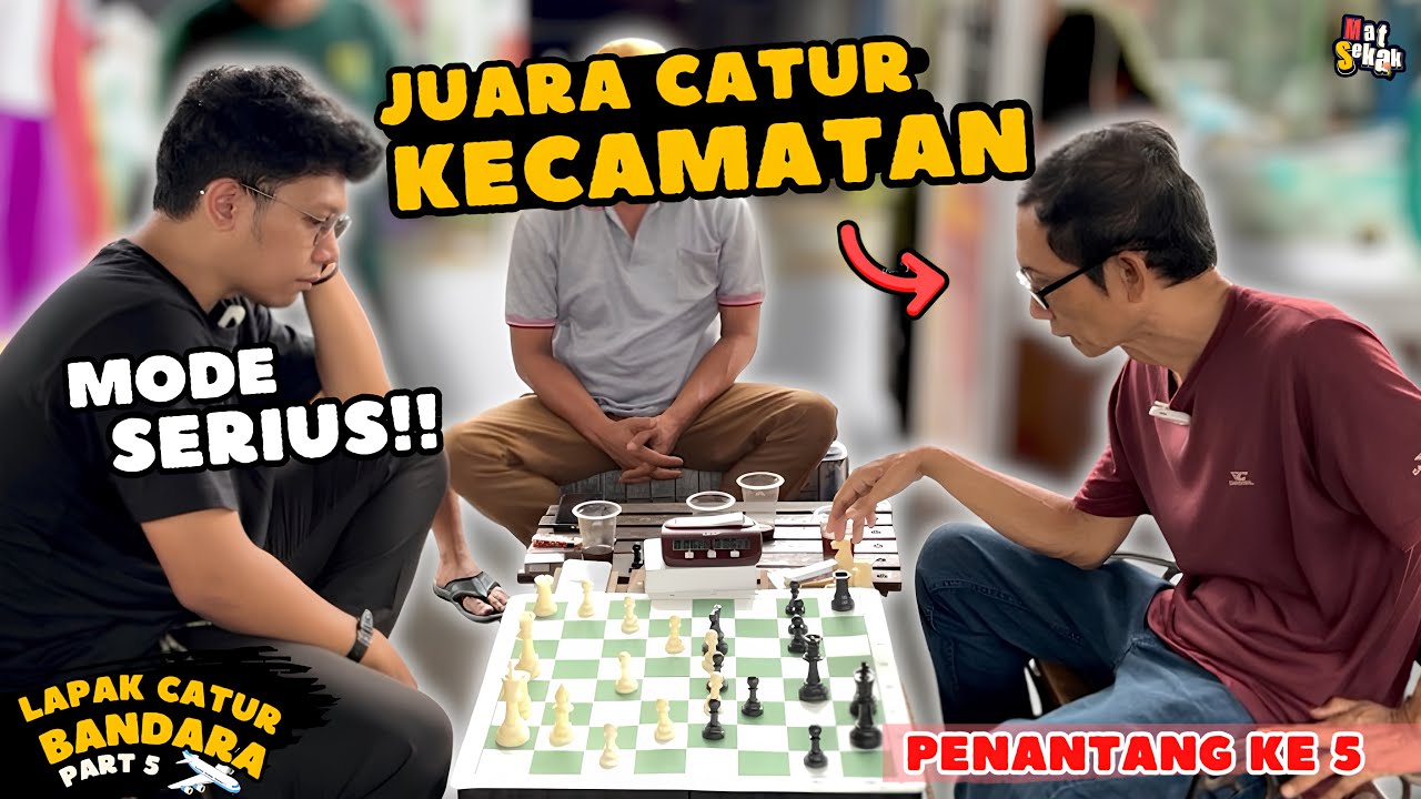 TAK TERKALAHKAN  !! PEMEGANG REKOR CATUR KECAMATAN ! PENANTANG KE 5 LAPAK CATUR BANDARA