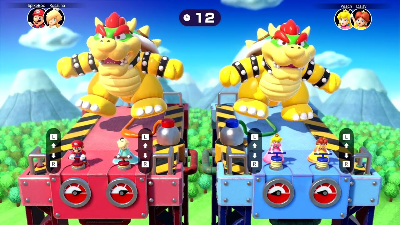 Mario Party Superstars Minigames - Mario vs Rosalina vs Daisy vs Peach | MarioGamers