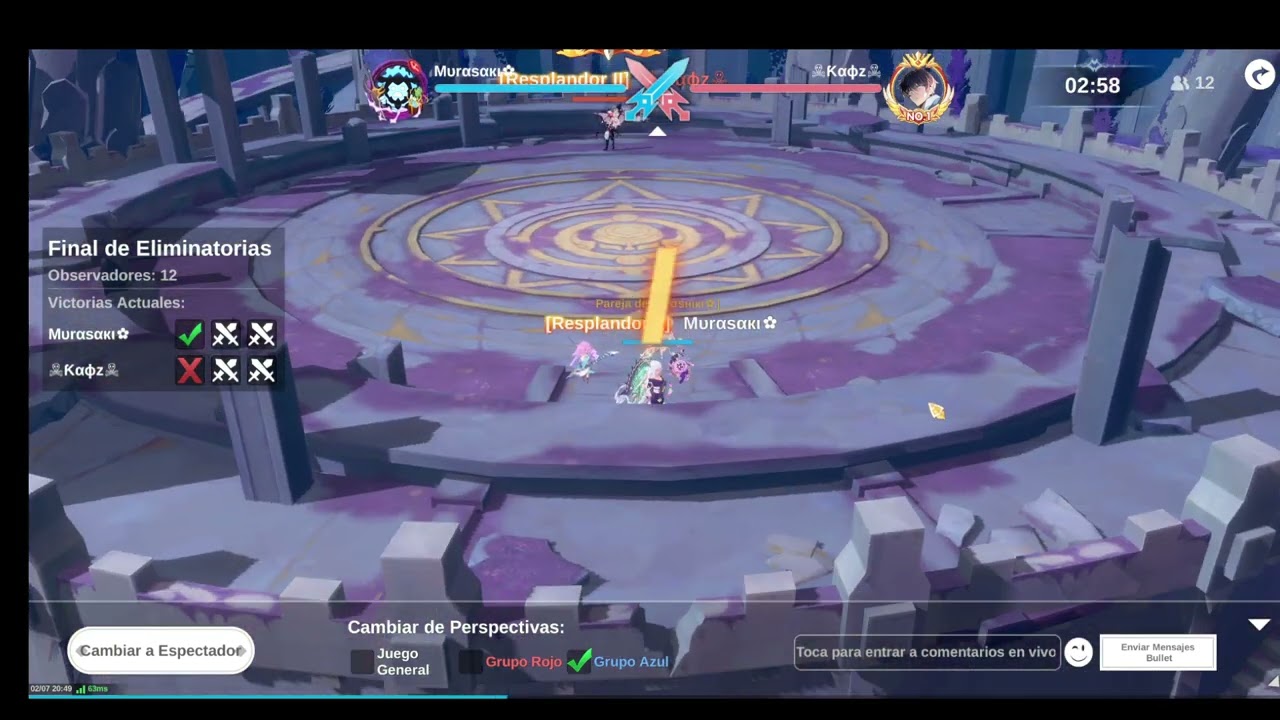 Duelo Ardiente Final 7-02 SA142 Murasaki TLON