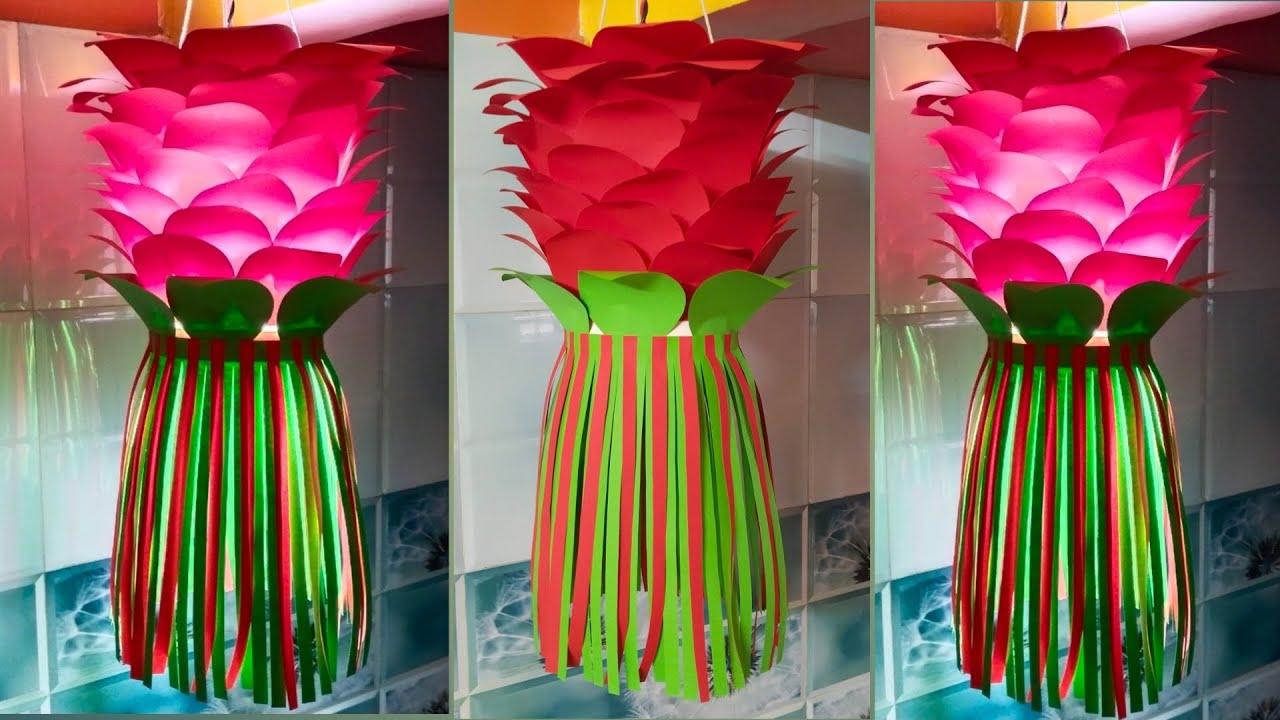 Diy-Diwali Akash Kandil From Paper l Diwali Lantern Making At Home l Diwali Decoration l Diwali