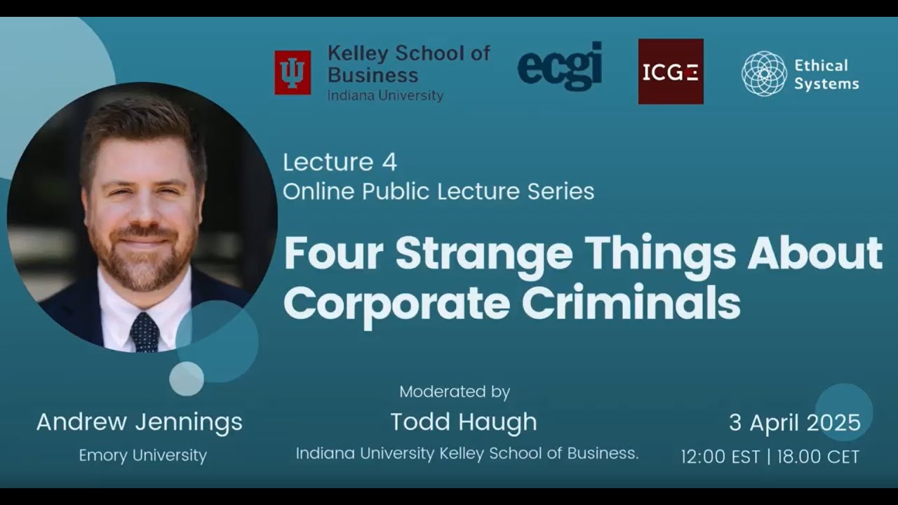 Four Strange Things About Corporate Criminals - Andrew Jennings