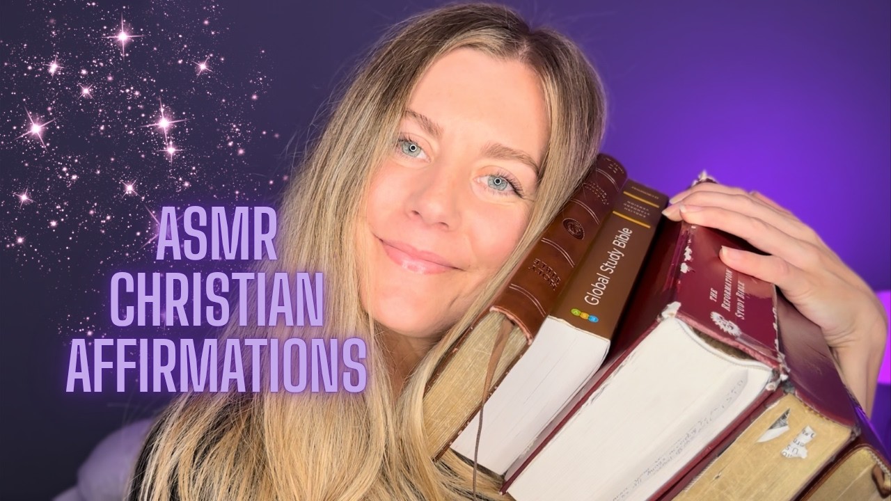 Peaceful Christian ASMR 💕 Positive Spiritual Affirmations and Bible Tapping