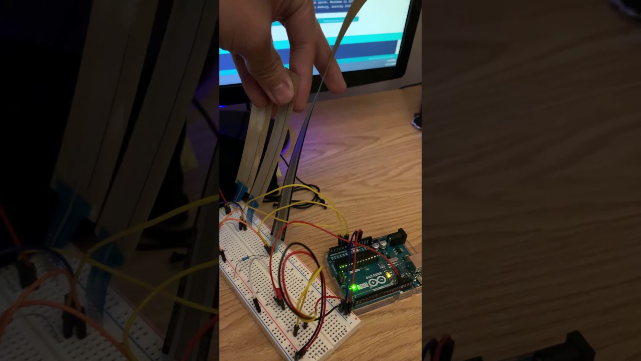Testing both Force Sensitive Resistors (long and short)