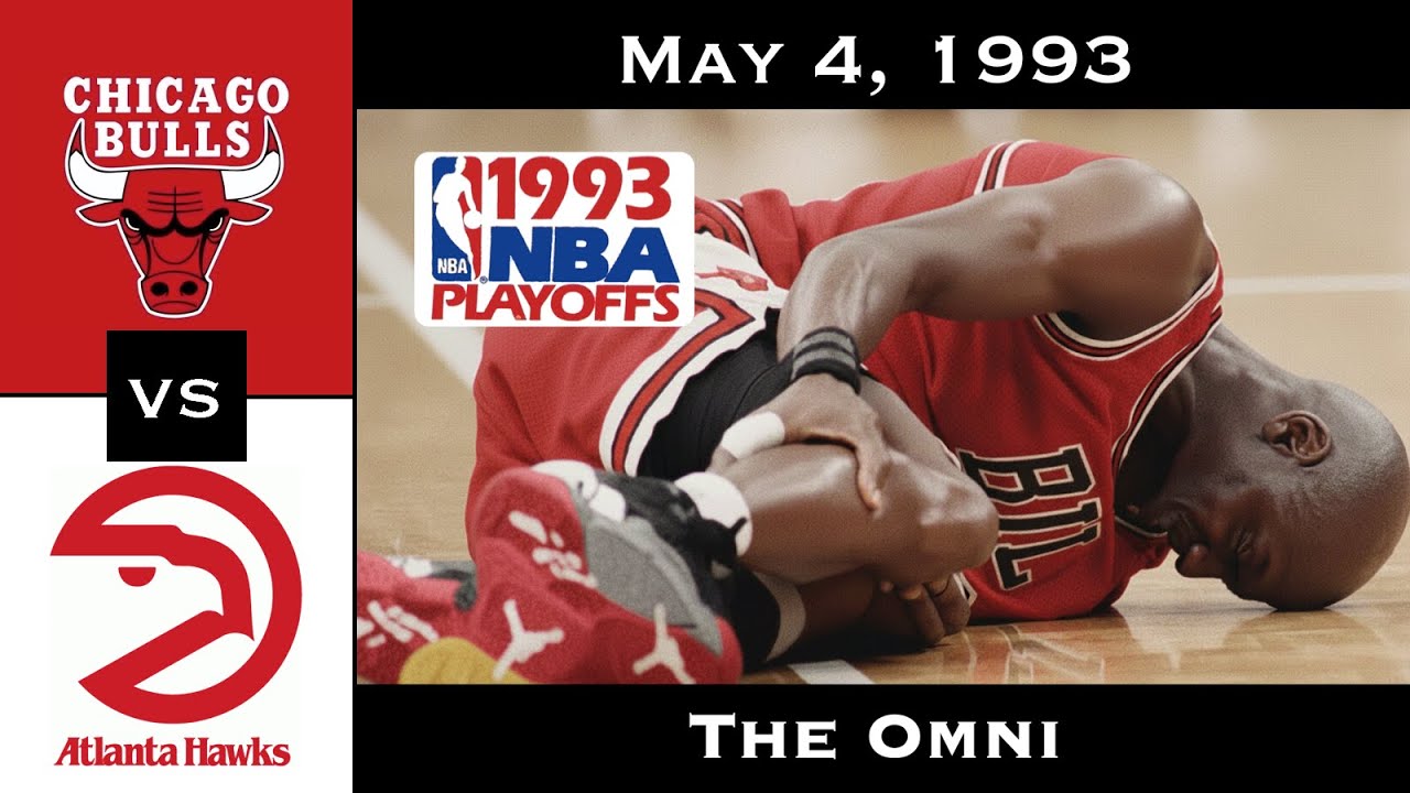 Full Game: The Ankle Injury Scare | Bulls vs Hawks 1993 ECR1 G3 (May 4, 1993)