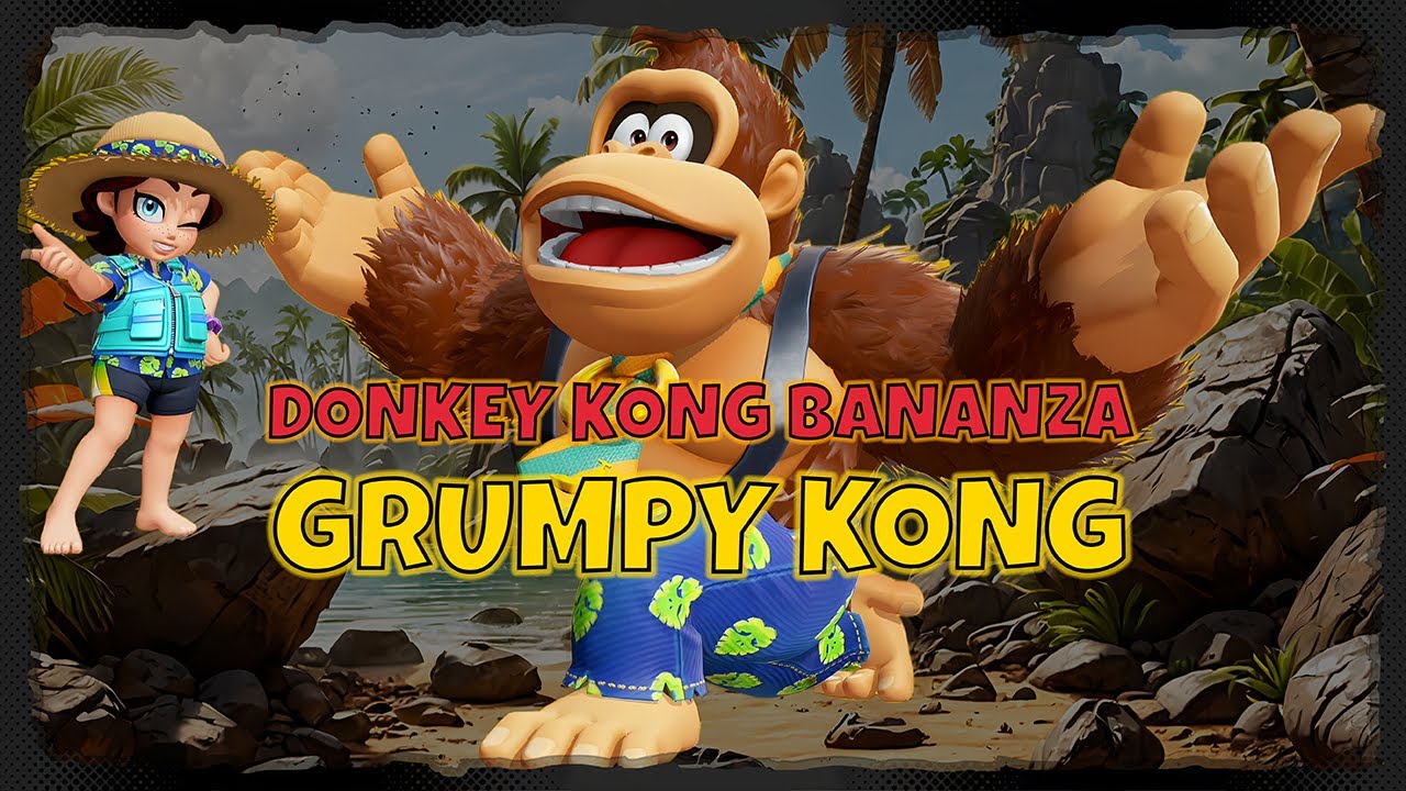 🍌 DK Bananza ⚡ Grumpy Kong (Boss fight) 🗺️ Canyonschicht 🎞️ Segment