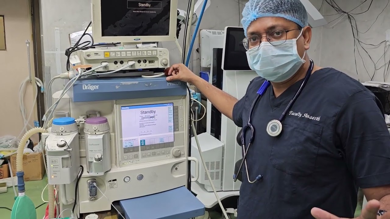 How to check Anesthesia Machine in Hindi
