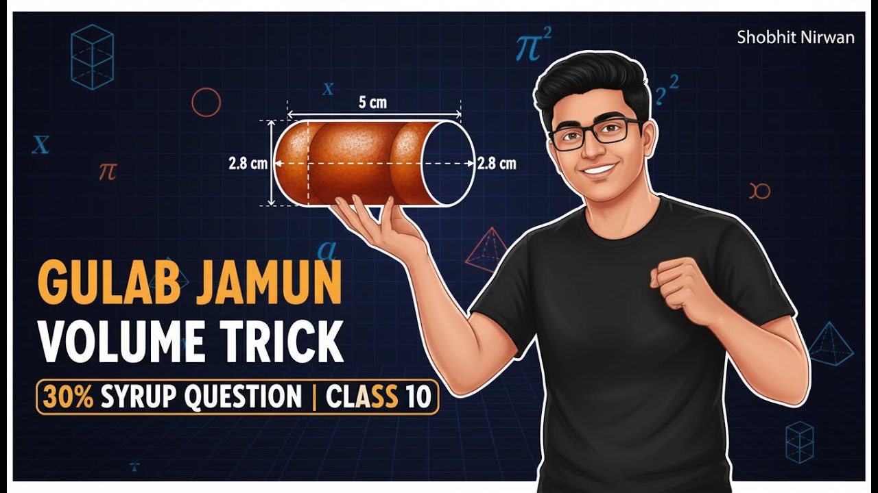 Gulab Jamun Question and Medicinal Capsule question of Class 10 Surface Area and Volume ..