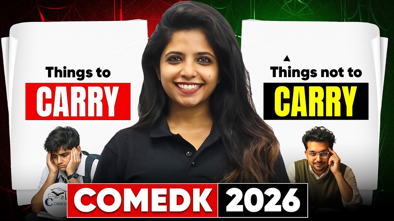 COMEDK 2026 Exam Day Checklist 🔥 Things to Carry & NOT to Carry | Don't Get Disqualified!