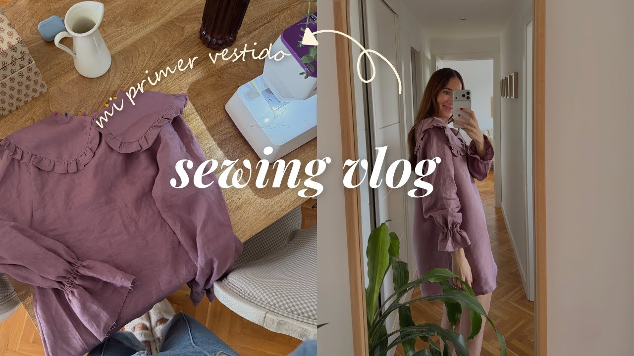 Cosiendo un vestido en 6 HORAS por primera vez 🧵⏰🪡