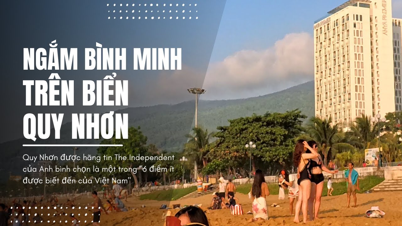 Ngắm Bình Minh Trên Thiên Đường Biển Quy Nhơn Việt Nam #dulichquynhon #vietnam #bienquynhon