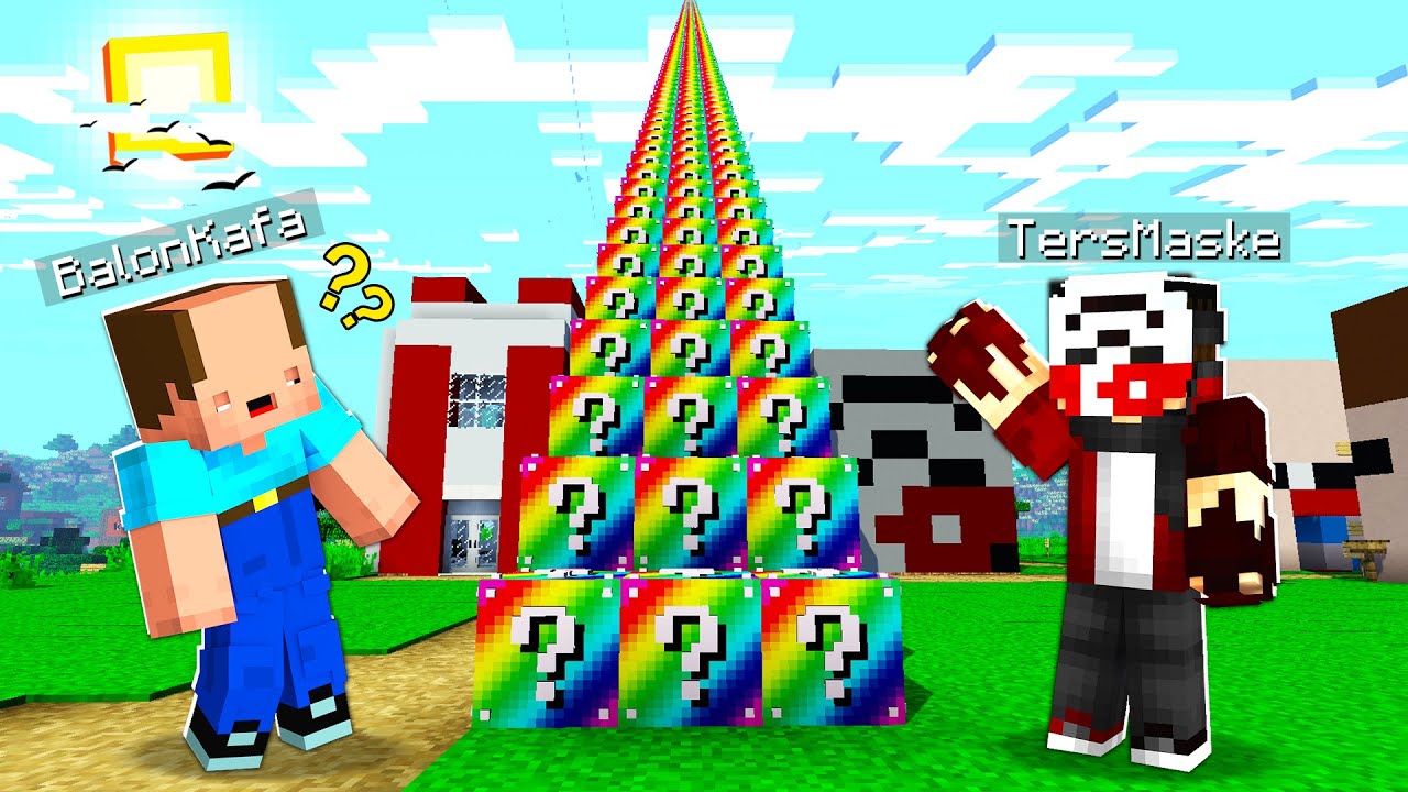 BALON KAFA İLE ŞANS BLOKLARI KULESİ !! - BalonCraft #428 - Minecraft