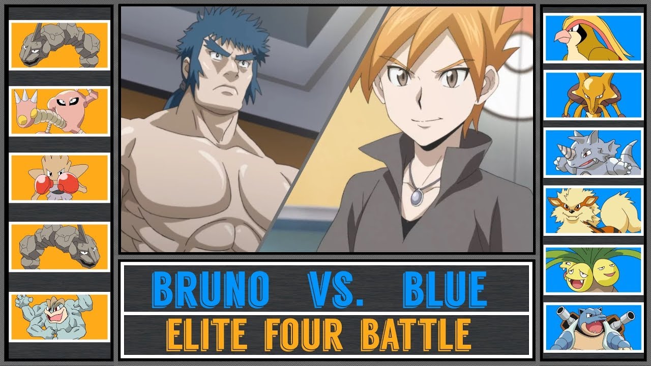 Blue vs. Bruno (Pokémon Sun/Moon) - Elite 4/Indigo Plateau - Pokémon Origins/Generations