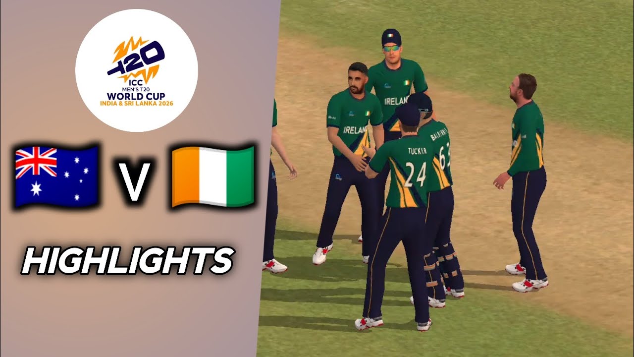 Australia vs Ireland | ICC T20 World Cup 2026 | RC Swipe