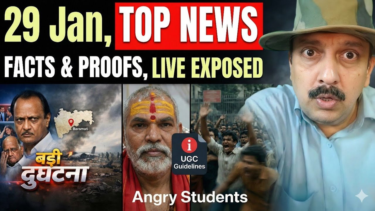 Ajit Pawar Plane Crash । UGC का देश भर में प्रचण्ड विरोध, सड़कों पर उतरे लोग । शंकराचार्य लौटे