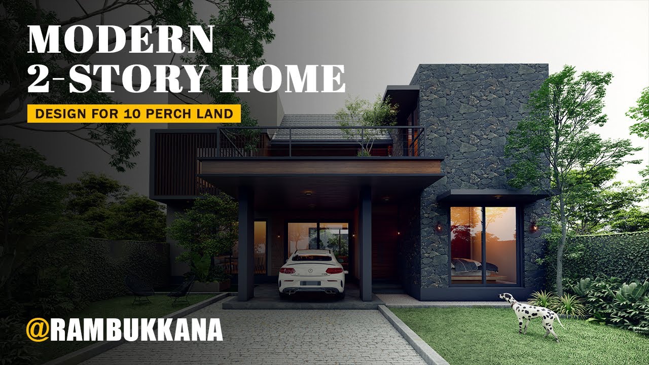 Compact House Design for 10 Perch Land | Modern 2-Story Home with Efficient Space Planning