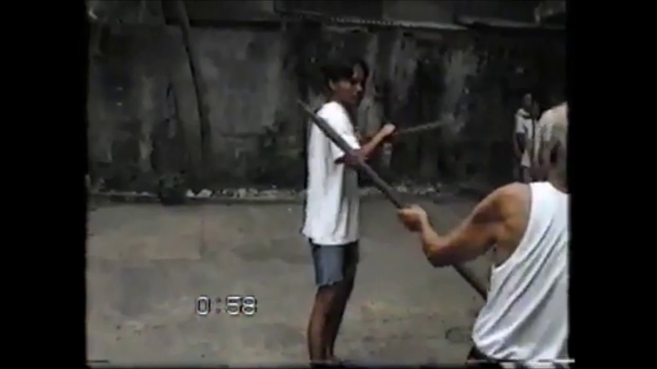 Momoy Canete - Panto Canete Flores demostration Spear ( Bankaw) San Miguel Eskrima
