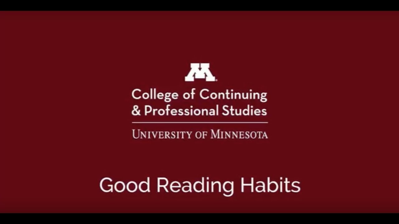 English Tips for International Students: Good Reading Habits