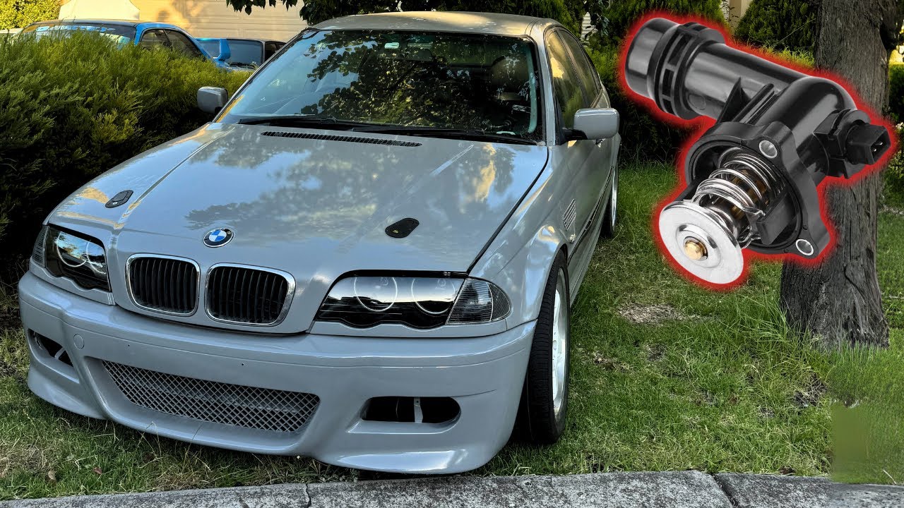 How to REPLACE your e46 THERMOSTAT! | Thermostat removal