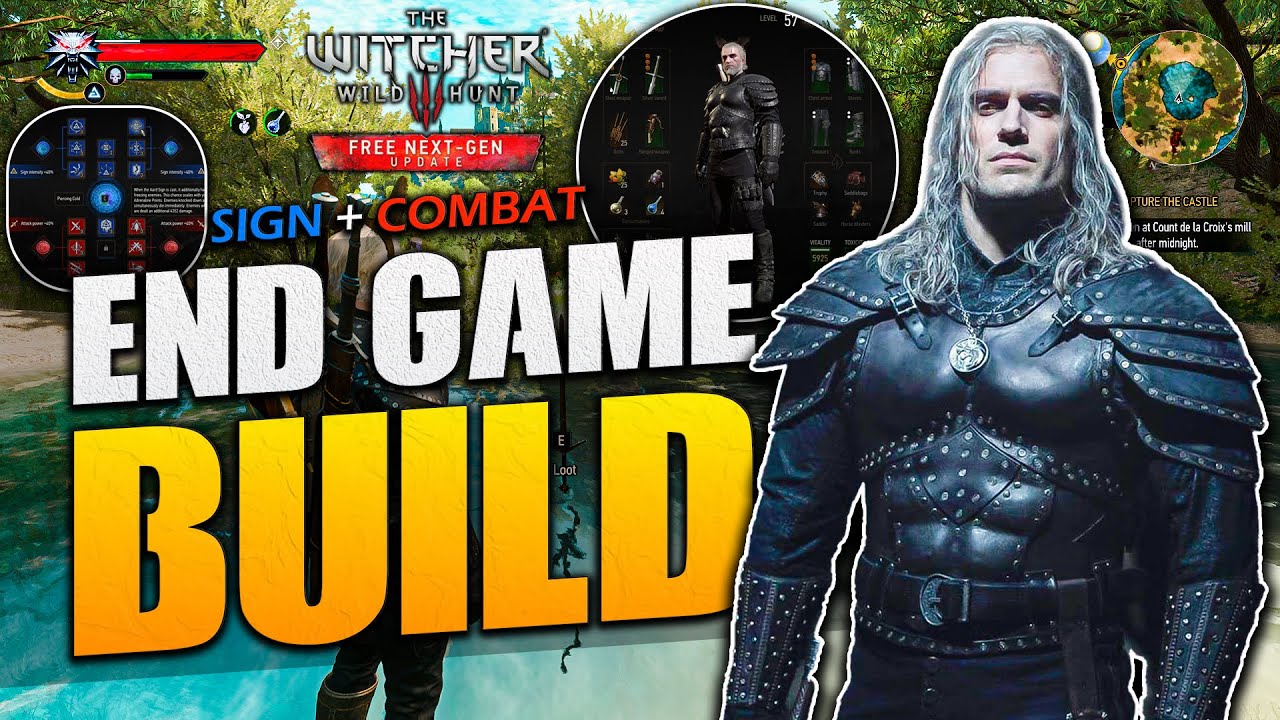 Sign + Combat OP Piercing Cold Build | Grandmaster Forgotten Wolven Set | The Witcher 3 