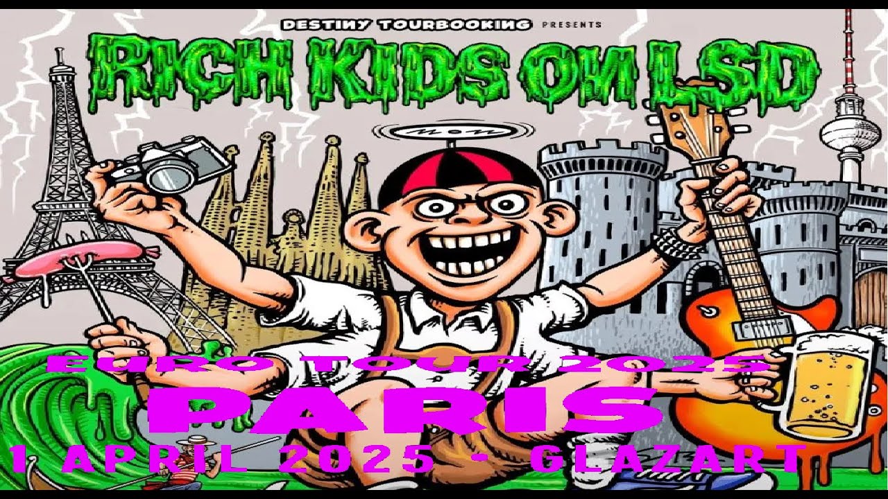 R.K.L (Rich Kids On LSD) (US) Live Paris @ Le Glazart 01 04 2025