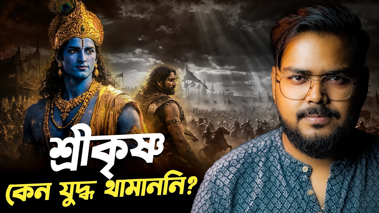 কেন সর্ব শক্তিমান শ্রী কৃষ্ণ এক মুহুরতেই মহাভারতের যুদ্ধ থামাননি ? Shree Krishna and Mahabharat War