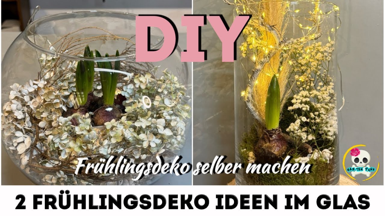 DIY : Frühlingsdeko selber machen /  Frühlingsdeko im Glas ( Frühlingsdeko 2025 )