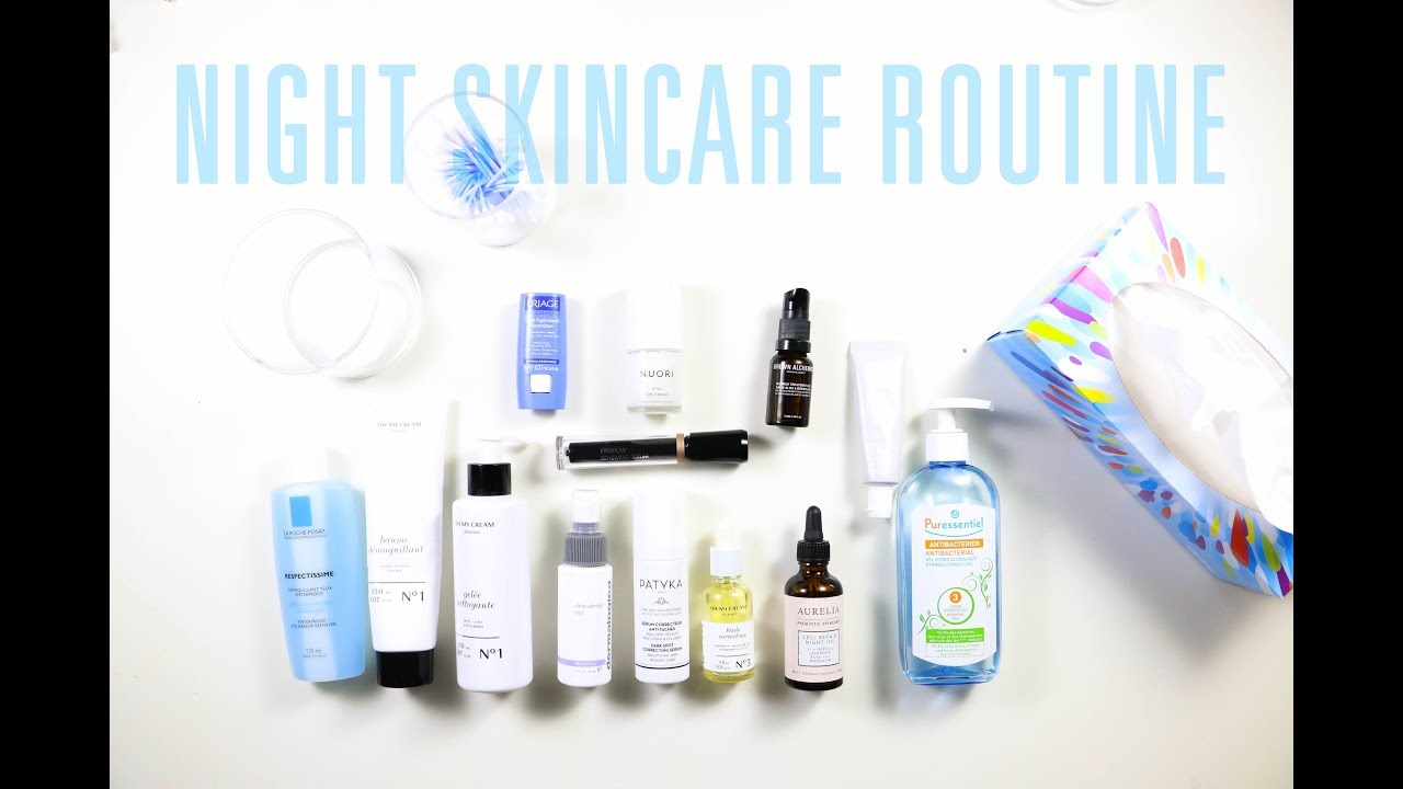 Night Skincare Routine, acne prone skin || The Very French Girl