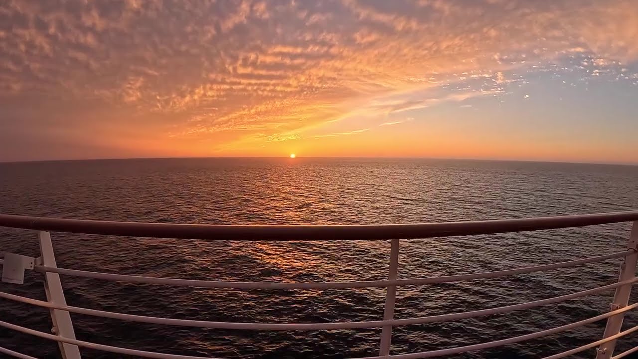 Sun Set Ambiance on a Cruise Ship at Sea | Off the Coast of Cabo San Lucas, Mexico