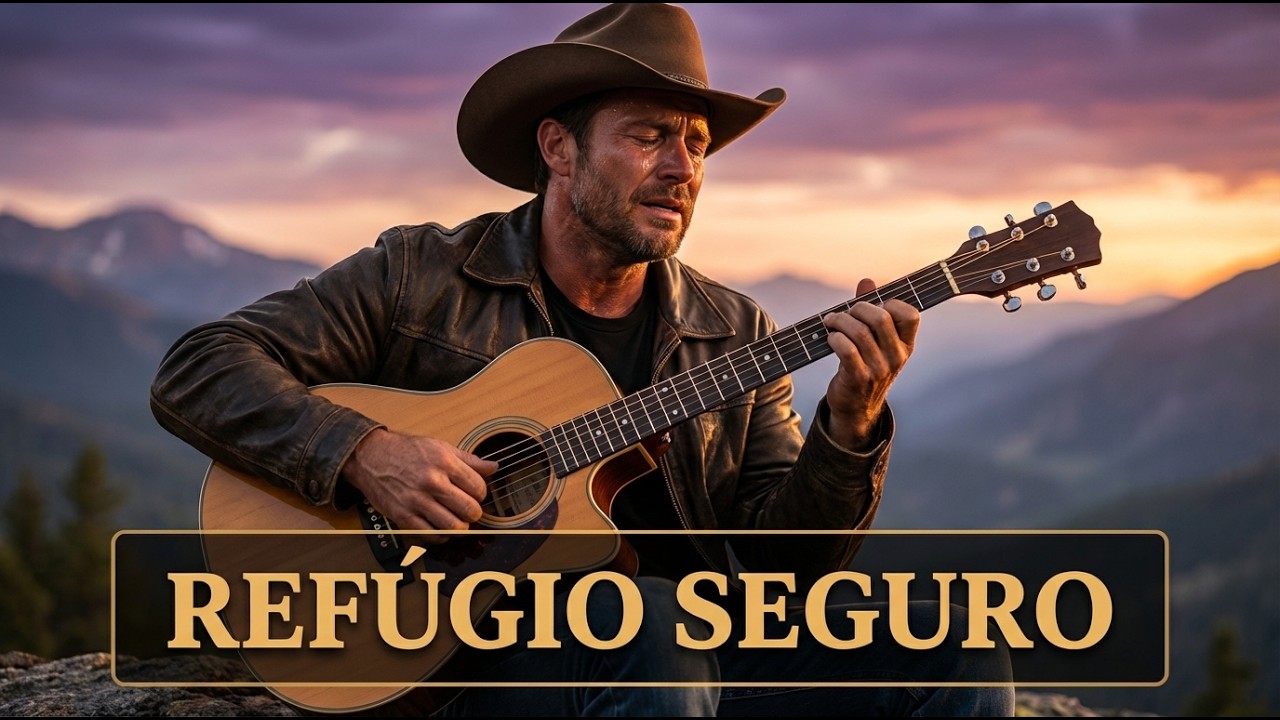 NÃO HÁ FORÇA QUE RESISTA! | Deus é Meu Refúgio | Hino Inédito (Letra) | Louvor Sertanejo Acústico